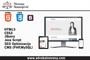 Website design for law office Nevena Stanojević
