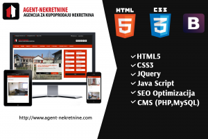 Webbdesign av fastighetsmäklare Agent Nekretnine